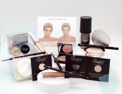 Shimmer and Gold Bridal Makeup Collection